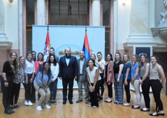 10 May 2018 The Chairman and Deputy Chairman of the Committee on Education, Science, Technological Development and the group of students of Indiana University